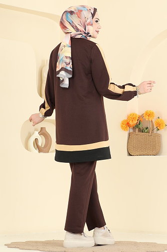 moda selvim Combined 2031FON792 Brown - Thumbnail