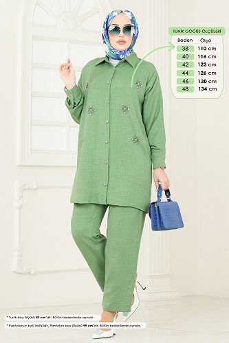 moda selvim Combined 2035MP806 Green - Thumbnail