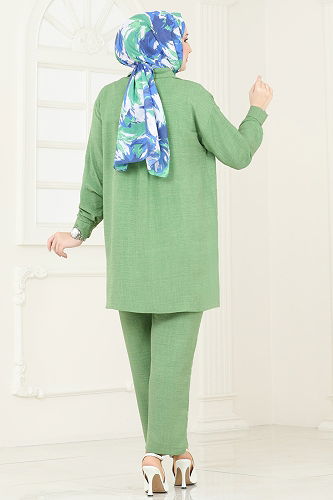 moda selvim طقم أخضر 2035MP806 - Thumbnail