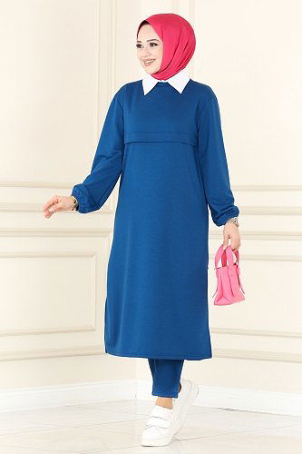 moda selvim Combined 2038SBL832 Indigo - Thumbnail