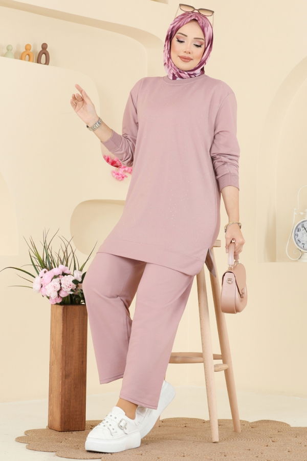 Modaselvim Hijab Combinations Combined 206OZN1046 Powder