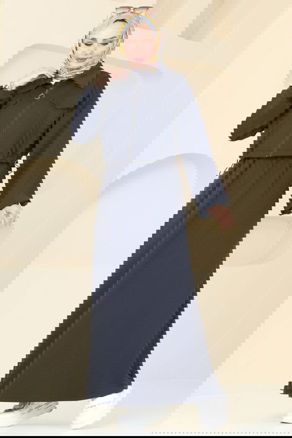 Modaselvim الفساتين طقم رمادي غامق 20782MDP186