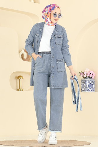 moda selvim Combined 2103ORG1169 Light Denim - Thumbnail