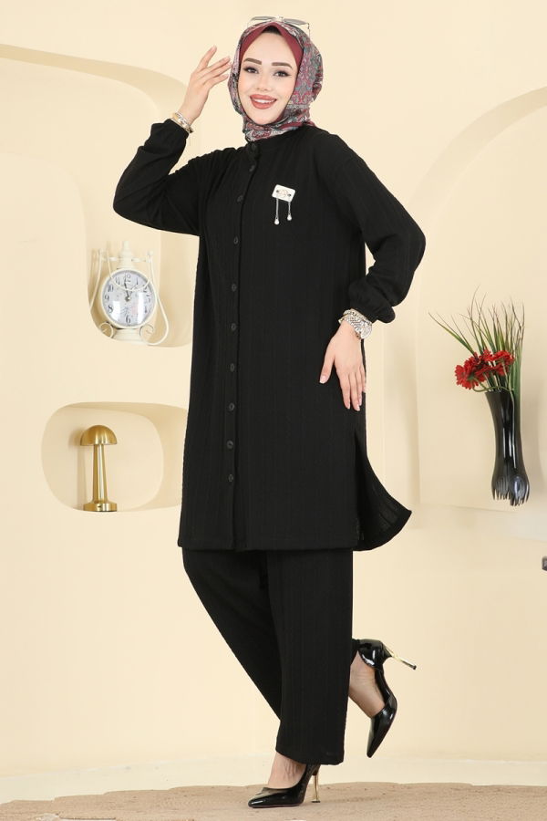 Modaselvim Hijab Combinations Combined 210BO429 Black