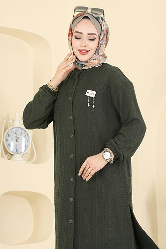 moda selvim طقم اخضر عفني 210BO429 - Thumbnail