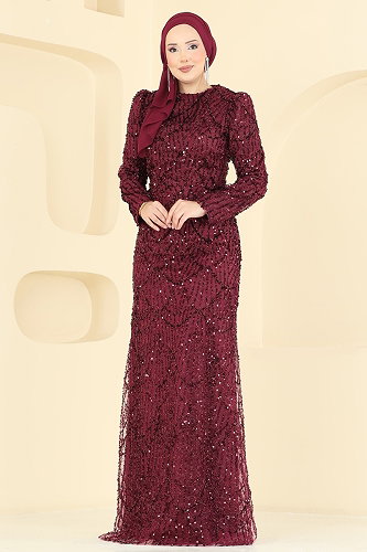 moda selvim طقم خمري 210DMNK1166 - Thumbnail