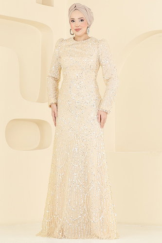 moda selvim Combined 210DMNK1166 Cream - Thumbnail