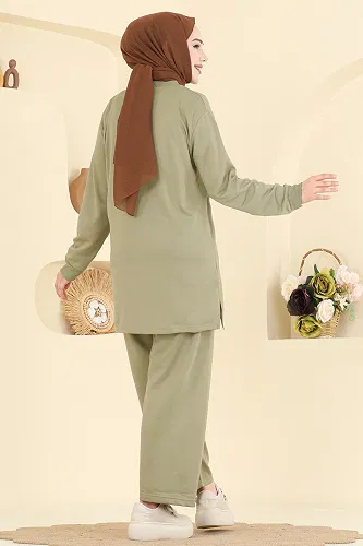 moda selvim Combined 210OZN1046 Almond Green - Thumbnail