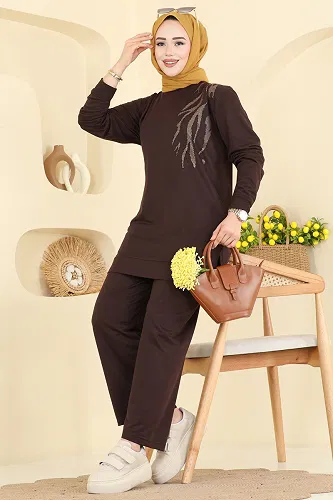 moda selvim Combined 210OZN1046 Brown - Thumbnail