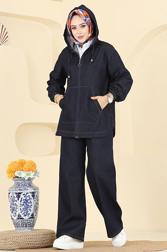 moda selvim Combined 21119MPR1163 Dark Denim - Thumbnail