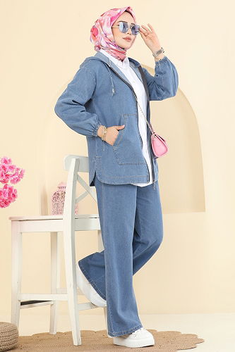 moda selvim Combined 21119MPR1163 Light Denim - Thumbnail