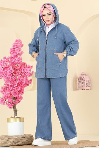 moda selvim Combined 21119MPR1163 Light Denim - Thumbnail