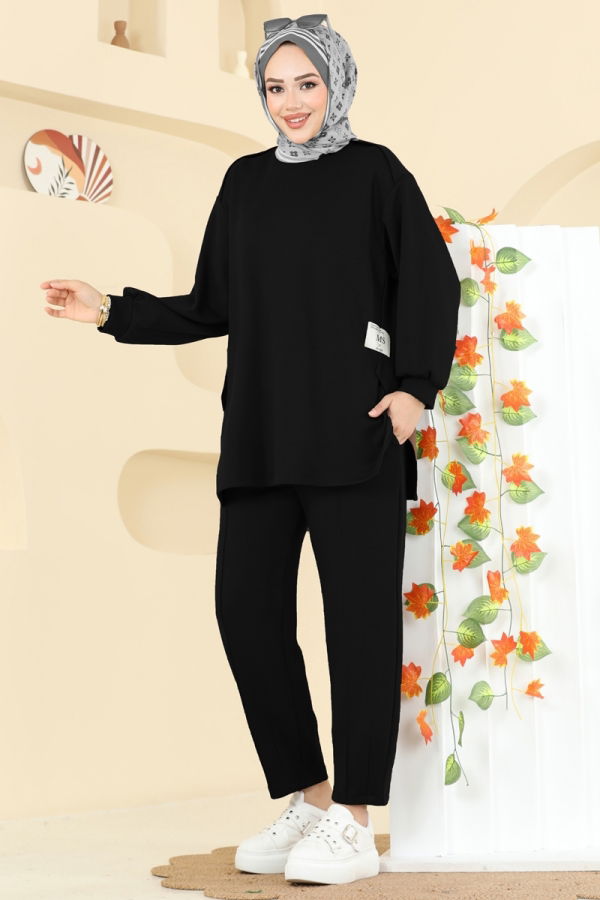 Modaselvim الاطقم طقم أسود 21189MPR1163