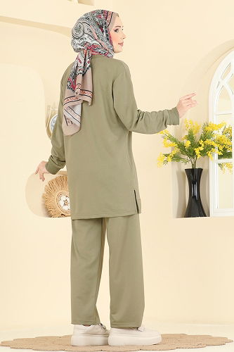 moda selvim Combined 211OZN1046 Almond Green - Thumbnail