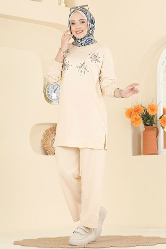 moda selvim Combined 211OZN1046 Beige - Thumbnail