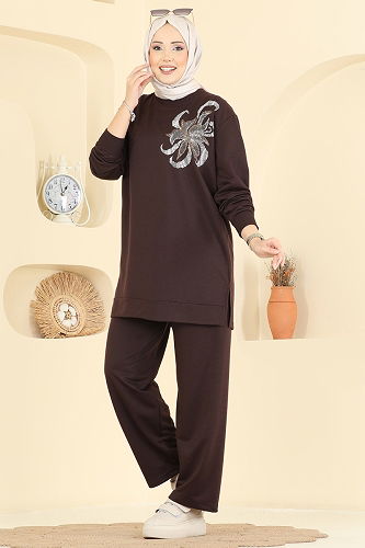 moda selvim Combined 212OZN1046 Brown - Thumbnail