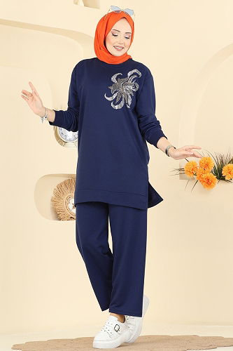 moda selvim Combined 212OZN1046 Navy Blue - Thumbnail