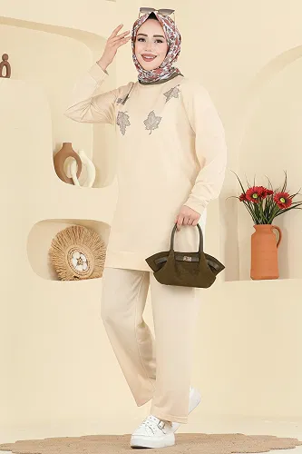 moda selvim Combined 213OZN1046 Beige - Thumbnail