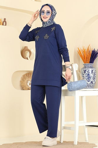 moda selvim Combined 213OZN1046 Navy Blue - Thumbnail