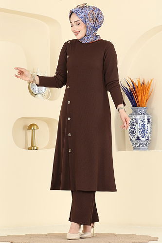 moda selvim Combined 215BO429 Brown - Thumbnail