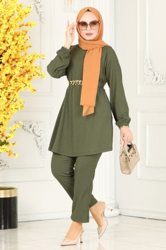 moda selvim Combined 215YNS93 Khaki - Thumbnail