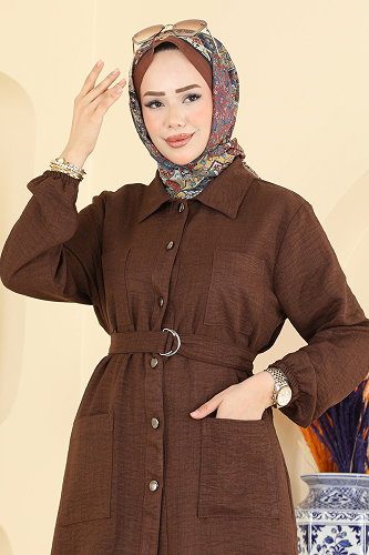moda selvim طقم بني 2190ORG1169 - Thumbnail
