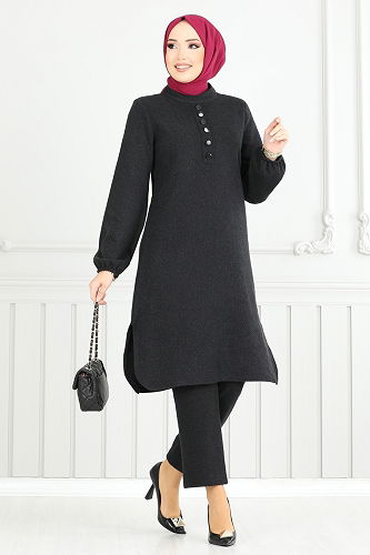 moda selvim Combined 22035UKB139 Black - Thumbnail