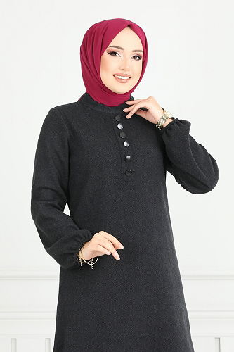 moda selvim طقم أسود 22035UKB139 - Thumbnail