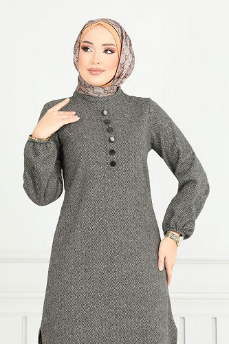 moda selvim طقم بيج 22035UKB139 - Thumbnail