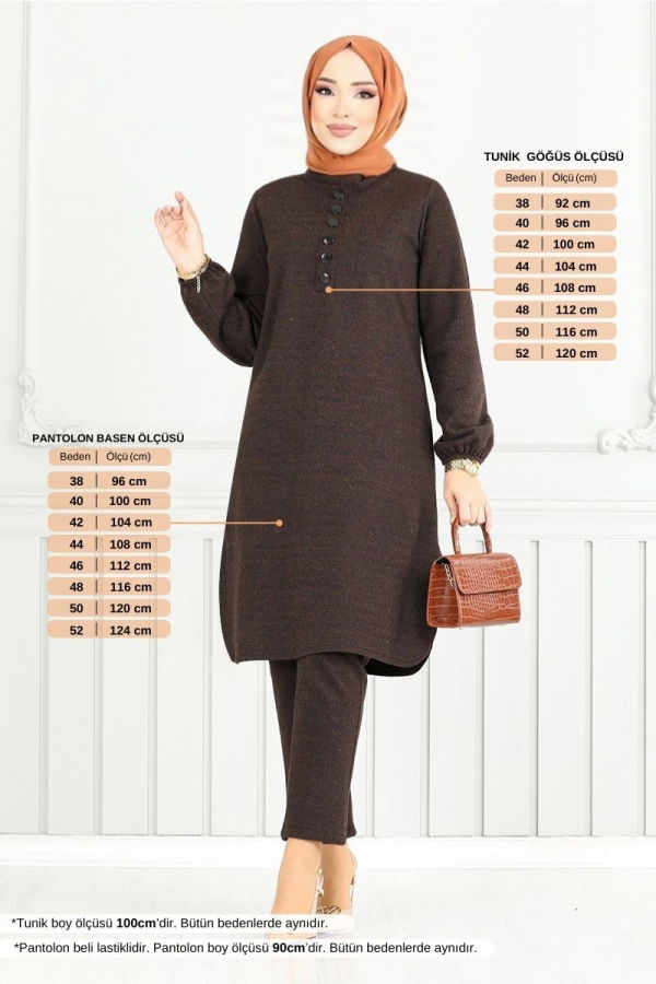 Modaselvim NET 20%+20% DISCOUNT IN THE CARD Combined 22035UKB929-M Brown