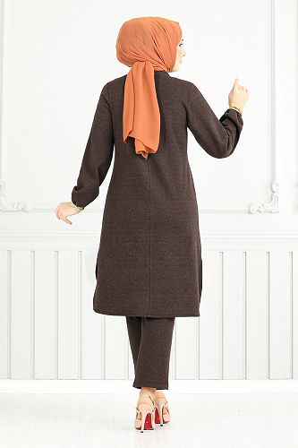 moda selvim Combined 22035UKB929-M Brown - Thumbnail