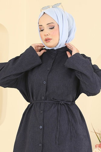 moda selvim طقم كحلي 222NZRK1200 - Thumbnail