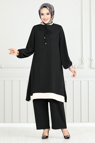 moda selvim Combined 2252BLU1068-M Black - Thumbnail