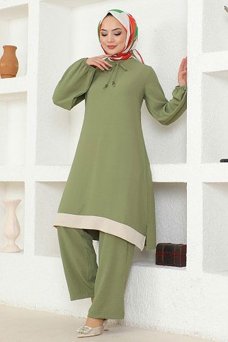 moda selvim Combined 2252BLU797 Almond Green - Thumbnail