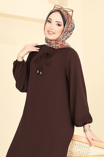 moda selvim طقم بني 2252BLU797 - Thumbnail