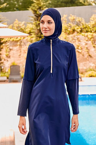 moda selvim كحلي 2260MRNK1139 - Thumbnail