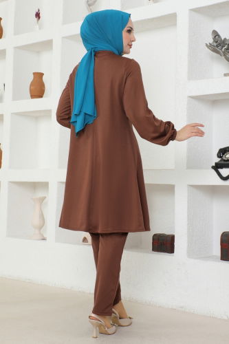 moda selvim Combined 226DVL817 Brown - Thumbnail