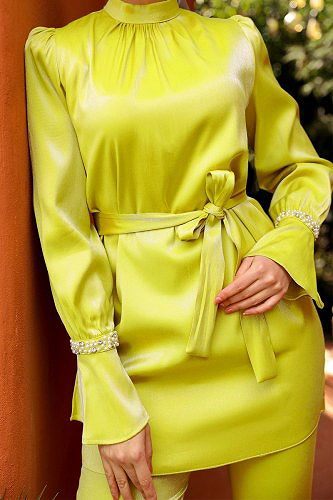 moda selvim طقم فسفوري 226OFR845 - Thumbnail