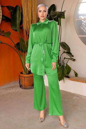 moda selvim Combined 228OFR845 Green - Thumbnail