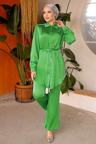 moda selvim Combined 228OFR845 Green - Thumbnail