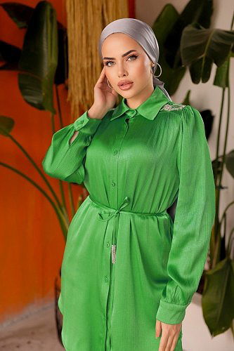 moda selvim Combined 228OFR845 Green - Thumbnail