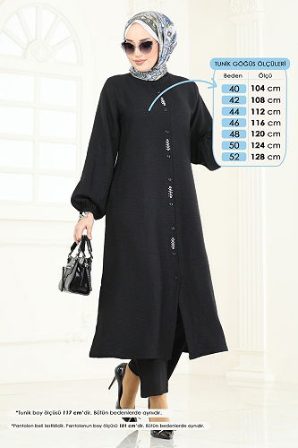 moda selvim Combined 23004UKB139 Black - Thumbnail