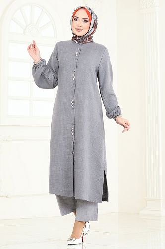 moda selvim Combined 23004UKB139 Gray - Thumbnail