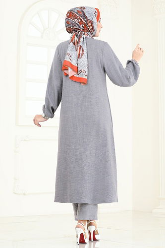 moda selvim Combined 23004UKB139 Gray - Thumbnail