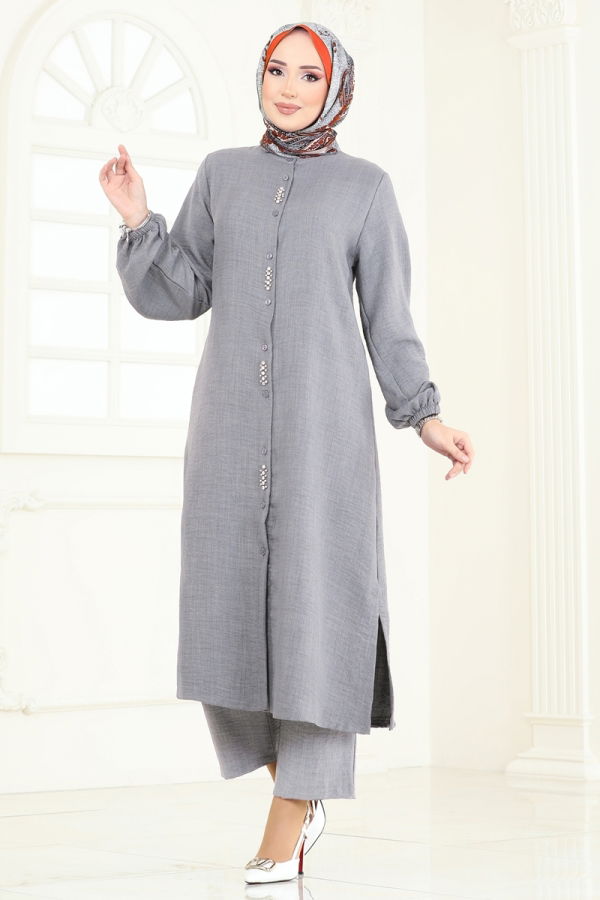 Modaselvim خصم صافٍ20%+20% في سلة التسوق طقم رمادي 23004UKB139