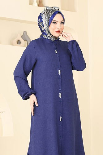 moda selvim طقم كحلي 23004UKB139 - Thumbnail