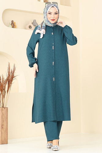 moda selvim طقم بترولي 23004UKB139 - Thumbnail