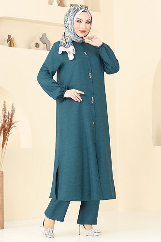 moda selvim طقم بترولي 23004UKB139 - Thumbnail