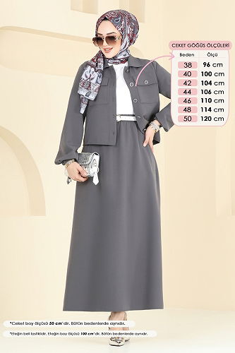 moda selvim Combined 23005UKB139 Anthracite - Thumbnail