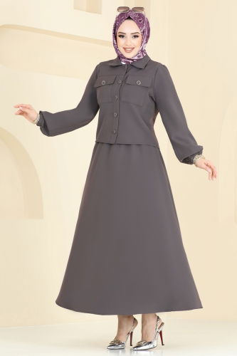 U.K.B. - طقم رمادي غامق 23005UKB139